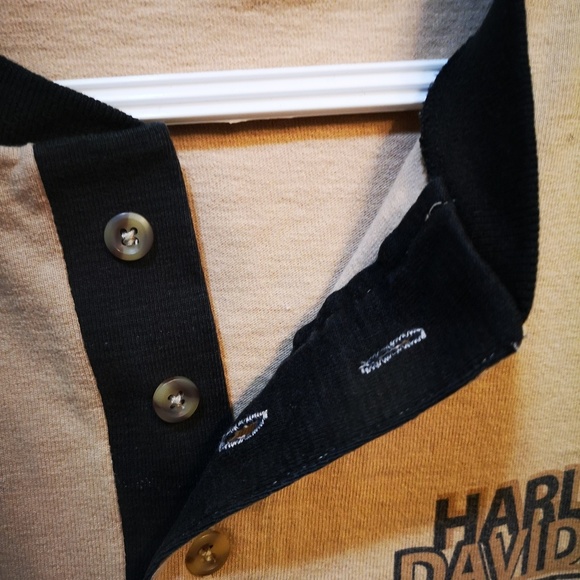 Harley Davidson 3 button polo shirt - Picture 3 of 4